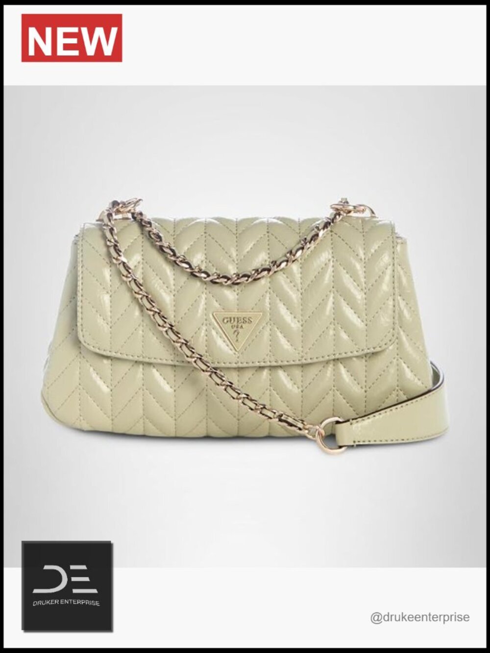 Convertible Crossbody Flap - Eco Crinkle PU, Chain Strap